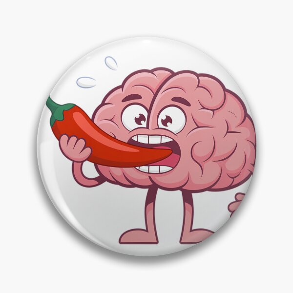 Item preview, Overthinking Spicy Thoughts Funny Anxiety Brain Mental Health designed and sold by GiftsForge.