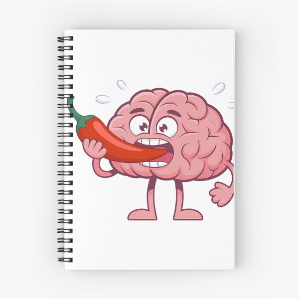 Item preview, Overthinking Spicy Thoughts Funny Anxiety Brain Mental Health designed and sold by GiftsForge.