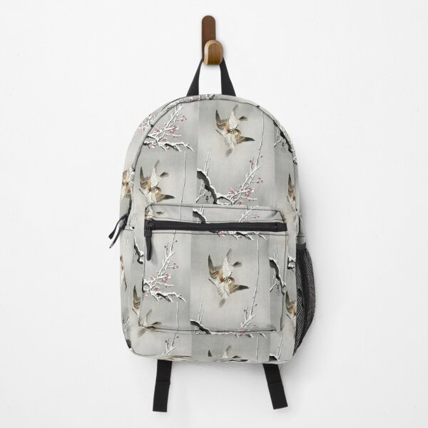 Item preview, Sparrows and Snowy Plum Tree Style 2 by Ohara Koson : Japanese Poster designed and sold by artofuniverse.