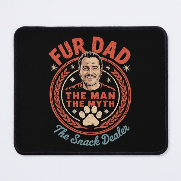 Item preview, Father's Day Fur Dog Dad The Man The Myth The Snack Dealer  designed and sold by FadeOfThrone.