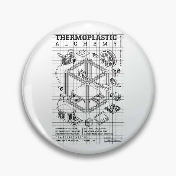 Item preview, 3D Printing Thermoplastic Alchemy Funny Printer Geek Diagram designed and sold by GrandeDuc.