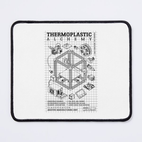 Item preview, 3D Printing Thermoplastic Alchemy Funny Printer Geek Diagram designed and sold by GrandeDuc.