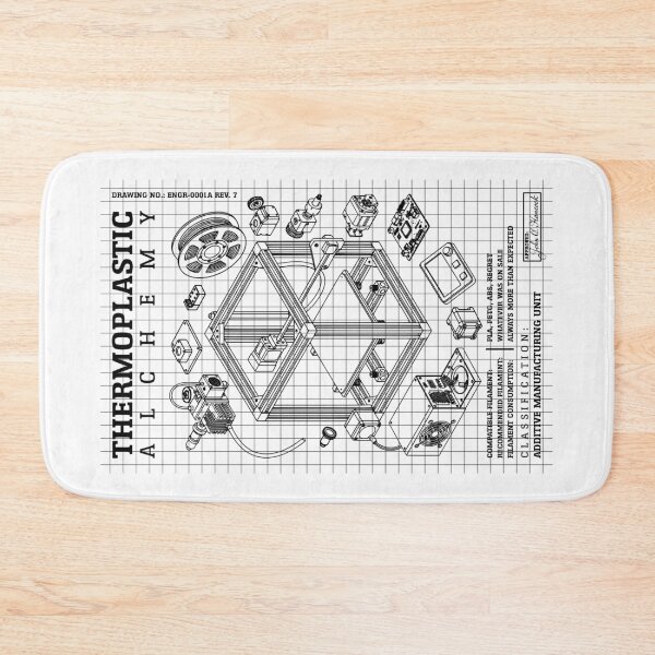 Item preview, 3D Printing Thermoplastic Alchemy Funny Printer Geek Diagram designed and sold by GrandeDuc.