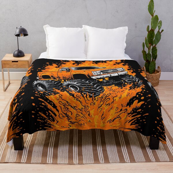 Item preview, Orange Truck Creating A Massive Orange Mud Splash designed and sold by Piotrek0001.