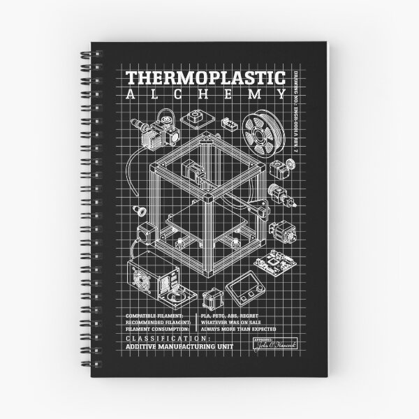Item preview, 3D Printing Thermoplastic Alchemy Funny Printer Geek Diagram designed and sold by GrandeDuc.