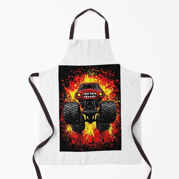 Item preview, Red Demonic Truck With Evil Face And Flames designed and sold by Piotrek0001.