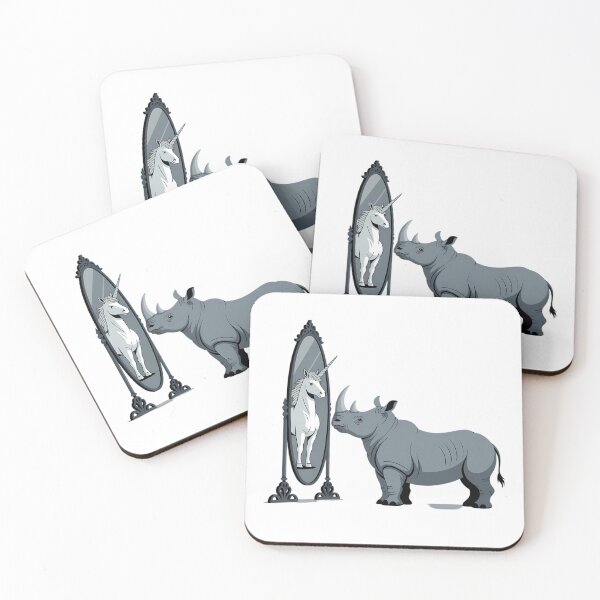Item preview, Chubby Unicorn Rhino Funny Body Positive Confidence Humor designed and sold by GiftsForge.