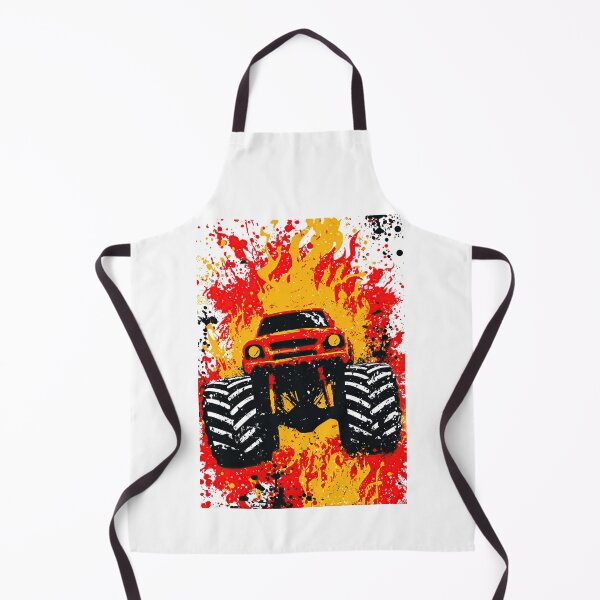 Item preview, Red Monster Truck With White And Red Splatter designed and sold by Piotrek0001.