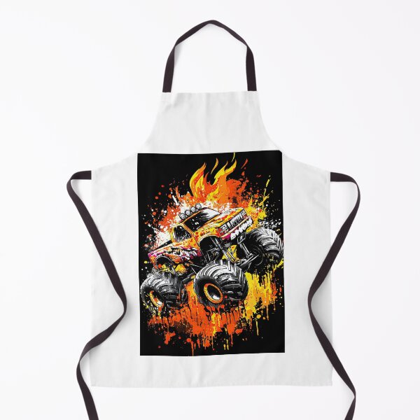 Item preview, Artistic Yellow Truck With Black Ink Splatter Design designed and sold by Piotrek0001.