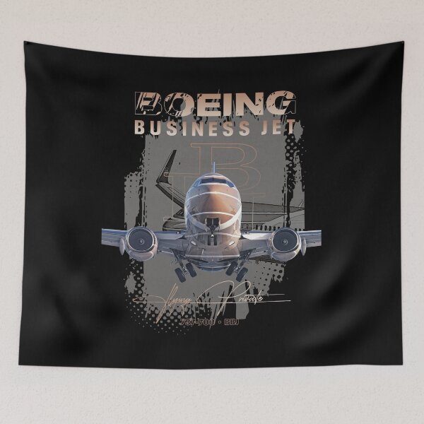 Item preview, Boeing Business Jet | MO3| 9H-ELF designed and sold by Dihedral Mockups.