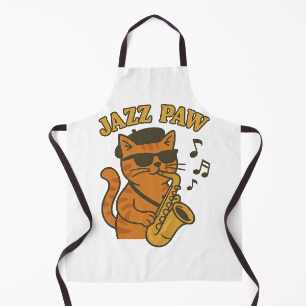 Item preview, Cool Jazz Cat Saxophone Design designed and sold by LaughLab Apparel.
