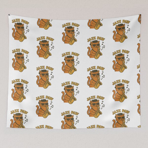Item preview, Cool Jazz Cat Saxophone Design designed and sold by LaughLab Apparel.