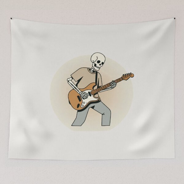Item preview, GUITARIST | Minimalist Skeleton Streetwear Art  designed and sold by DEADLINE. .