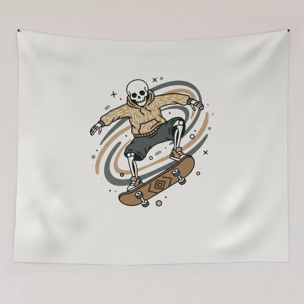 Item preview, SKATER | Minimalist Skeleton Streetwear Art  designed and sold by DEADLINE. .