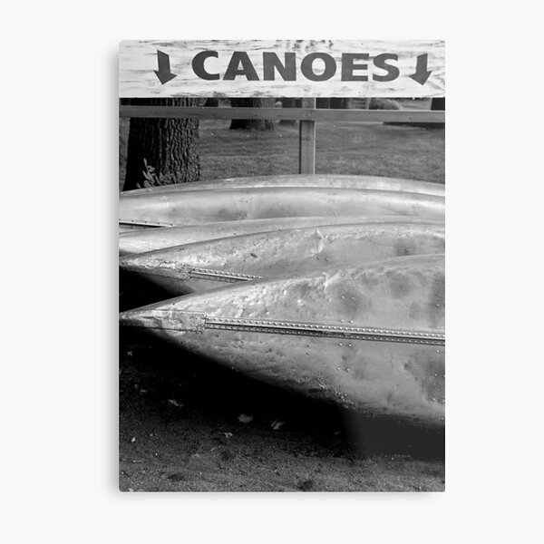 Canoes Metal Print