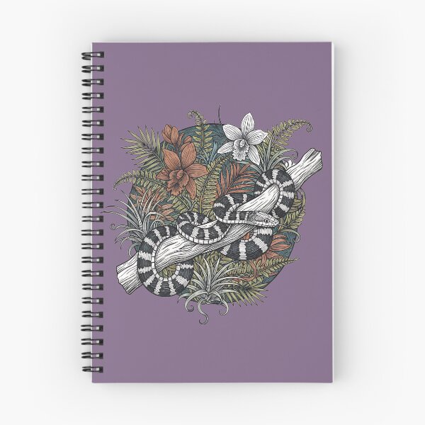 Item preview, Malayan Krait Snake Vintage Botanical Illustration designed and sold by BirdsnStuff.