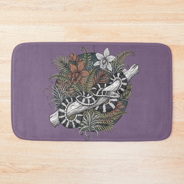 Item preview, Malayan Krait Snake Vintage Botanical Illustration designed and sold by BirdsnStuff.