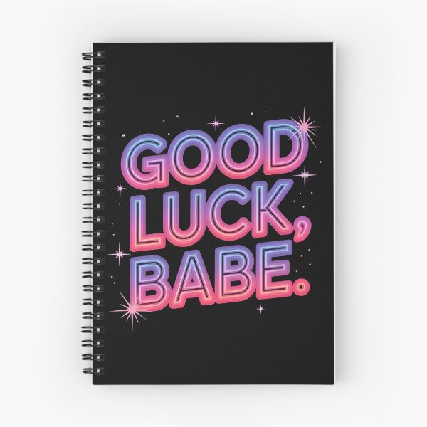 Item preview, Good Luck Babe T-Shirt | Neon Retro Pop Music Quote | Aesthetic Viral Slogan Gift designed and sold by Pixie Bloom.