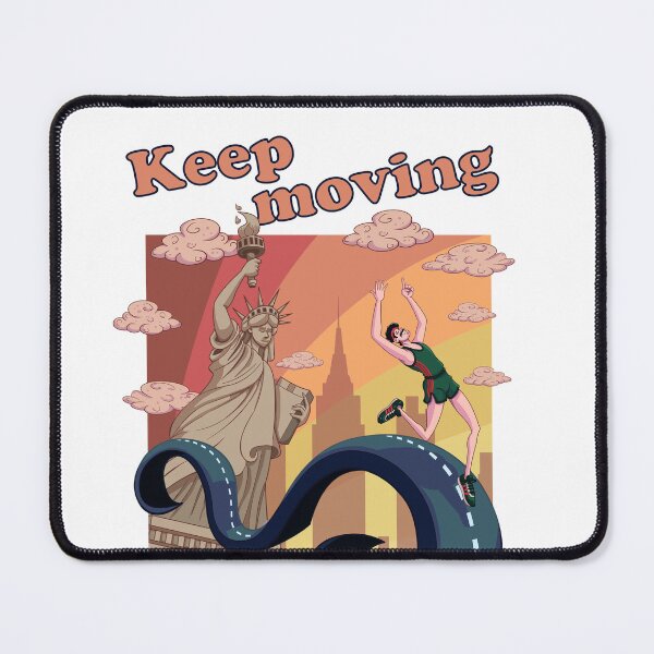 Item preview, Keep Moving – Fitness Motivation Running Art designed and sold by Well Gama Studio.