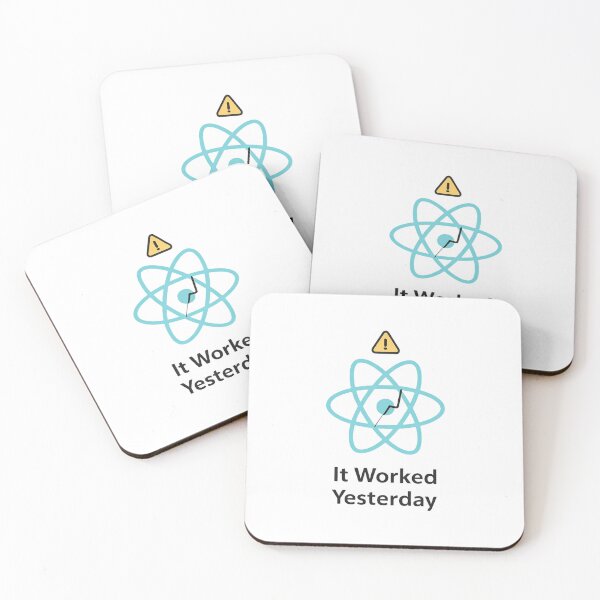 Item preview, It Worked Yesterday React Debugging Meme designed and sold by techy-rrr.
