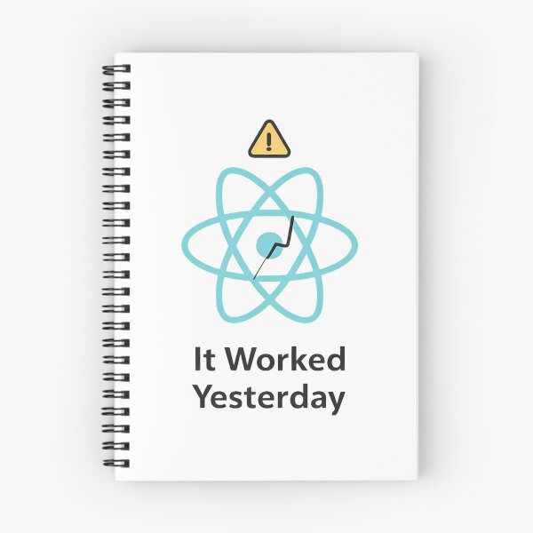 Item preview, Funcionó ayer Meme de depuración de React designed and sold by techy-rrr.