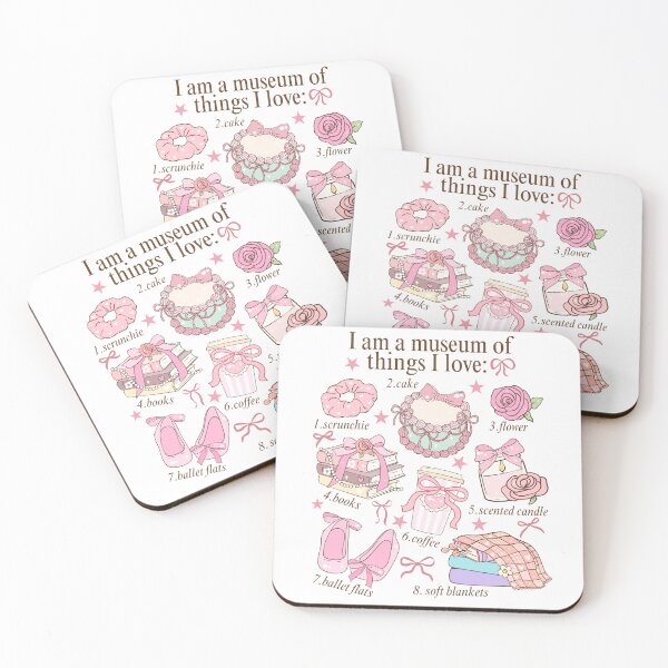 Item preview, Cute Pink Museum of Things I Love Illustration designed and sold by baucestudio.