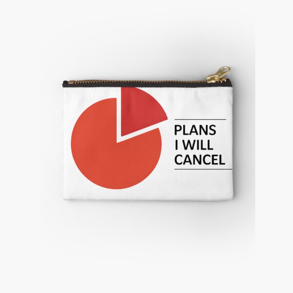 Item preview, Plans I Will Cancel Pie Chart Funny Introvert Statistics Humor designed and sold by GiftsForge.