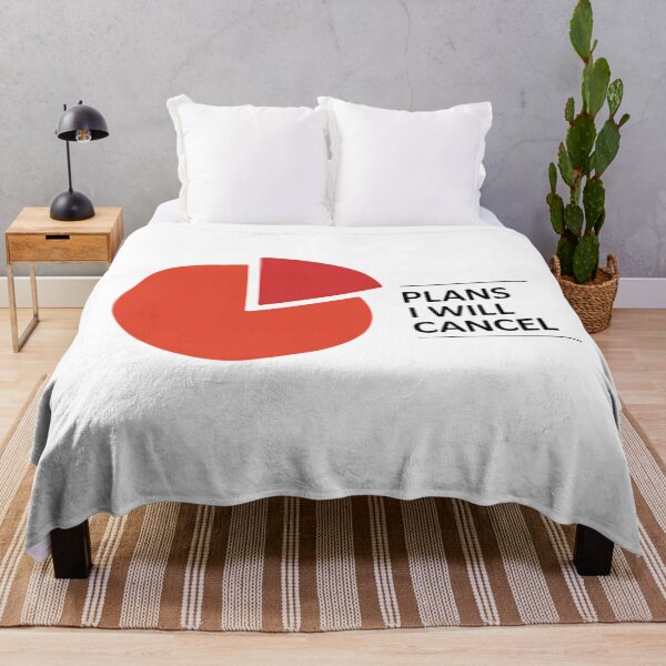Item preview, Plans I Will Cancel Pie Chart Funny Introvert Statistics Humor designed and sold by GiftsForge.