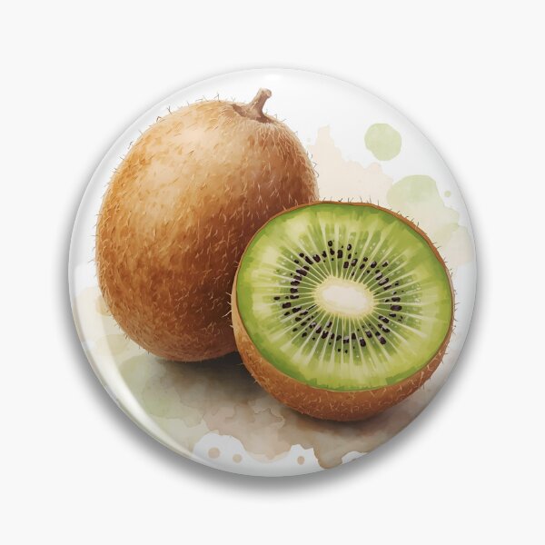 Artikelvorschau, Illustration der Kiwi und Abbildung einer geschnittenen Kiwi entworfen und verkauft von Moodune.