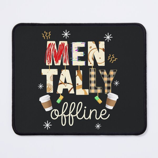 Item preview, Mentally Somewhere Else – Burnout Mood Typography designed and sold by Taans-Creation.