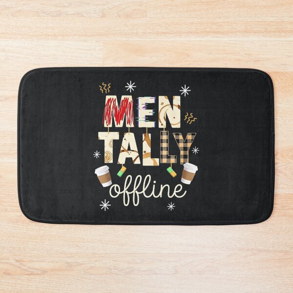 Item preview, Mentally Somewhere Else – Burnout Mood Typography designed and sold by Taans-Creation.