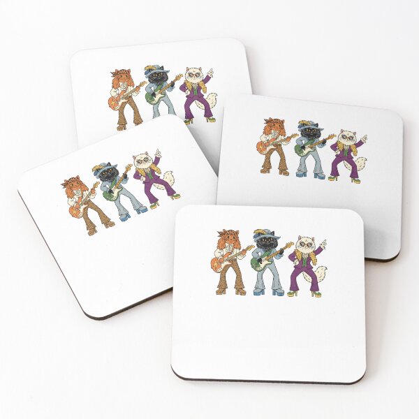 Item preview, The Glam Rock Cats - Funny Feline Band designed and sold by julimarks.