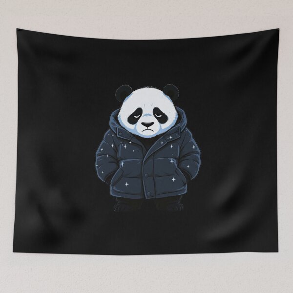Item preview, Panda Winter Street Mood | Cool Gen-Z Panda Winter Cartoon designed and sold by ColorSplash123.