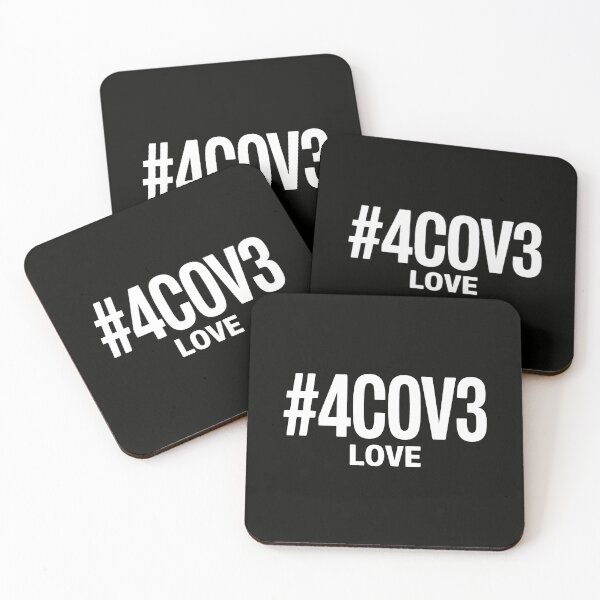 Item preview, #4COV3 Love Design with Alphanumeric Code and Bold Minimalist Style designed and sold by SplashTastic.