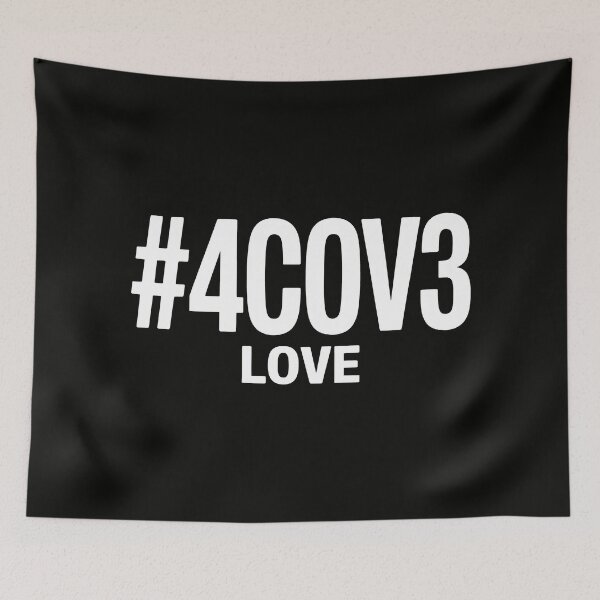 Item preview, #4COV3 Love Design with Alphanumeric Code and Bold Minimalist Style designed and sold by SplashTastic.