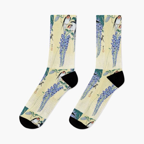 Item preview, Swallows and Wisteria by Ohara Koson : Shin Hanga Japanese Poster designed and sold by artofuniverse.