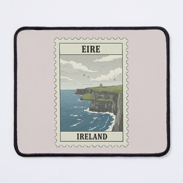 Item preview, Vintage Ireland Cliffs of Moher Stamp designed and sold by allaboutstamps.