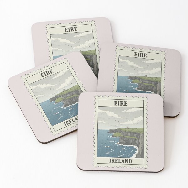 Item preview, Vintage Ireland Cliffs of Moher Stamp  designed and sold by allaboutstamps.