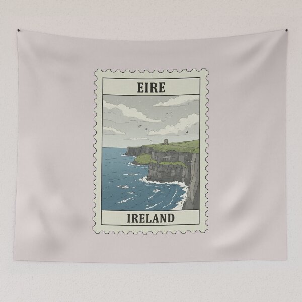 Item preview, Vintage Ireland Cliffs of Moher Stamp  designed and sold by allaboutstamps.
