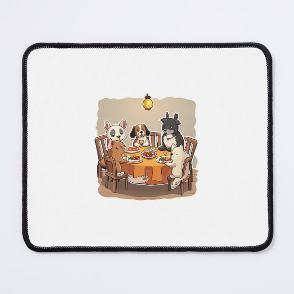 Item preview, Pets gathered around a “Friendsgiving” table. designed and sold by STICKERS FOR SALE NOW.