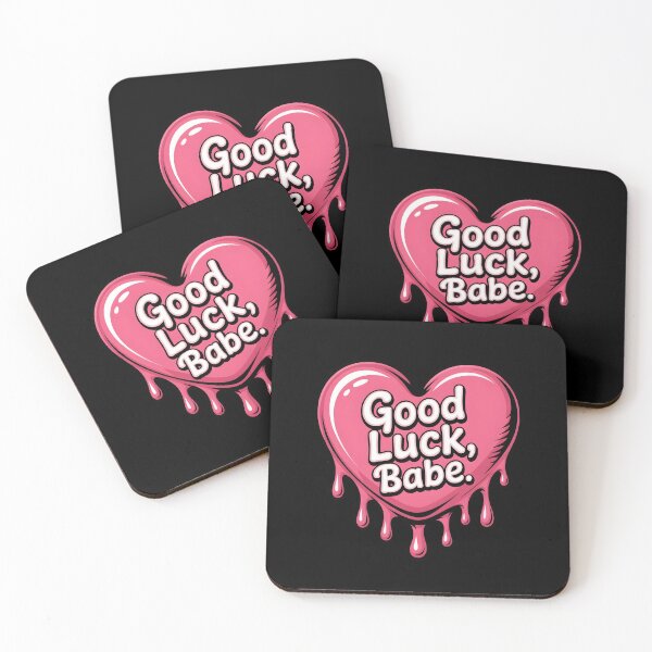Item preview, Good Luck Babe T-Shirt | Neon Retro Pop Music Quote | Aesthetic Viral Slogan Gift designed and sold by Pixie Bloom.