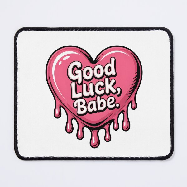 Item preview, Good Luck Babe T-Shirt | Neon Retro Pop Music Quote | Aesthetic Viral Slogan Gift designed and sold by Pixie Bloom.