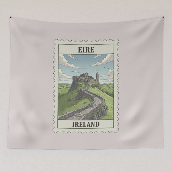Item preview, Vintage Ireland Rock of Cashel Stamp  designed and sold by allaboutstamps.