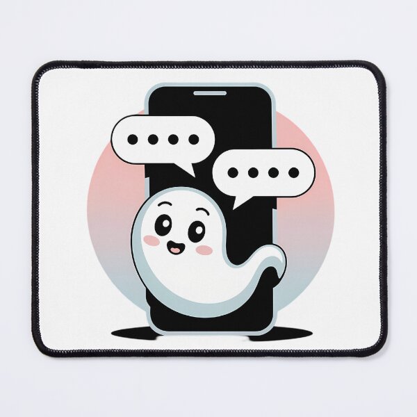 Item preview, Literally Ghosted Funny Dating App Modern Romance Humor Pun designed and sold by GiftsForge.
