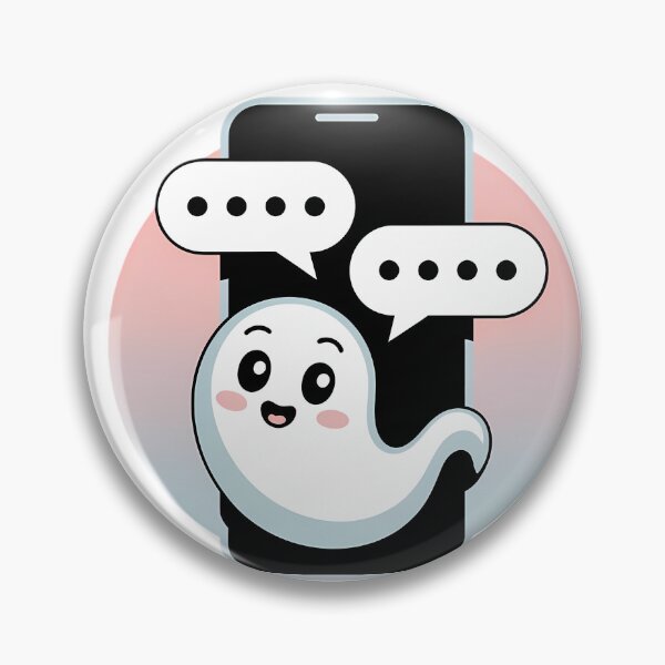 Item preview, Literally Ghosted Funny Dating App Modern Romance Humor Pun designed and sold by GiftsForge.