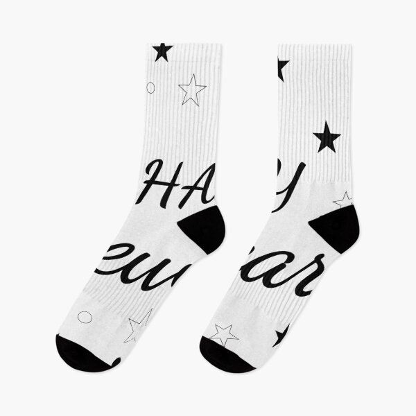 Item preview, Happy New Year Typography Design – Festive New Year Celebration Quote Art designed and sold by PixelWaveBD.