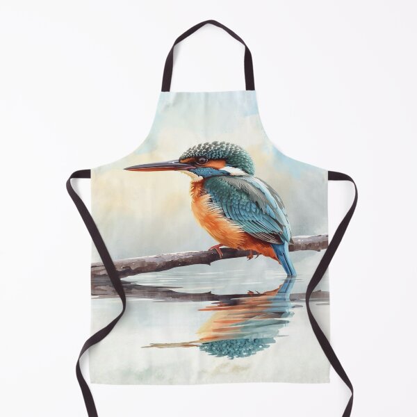 Item preview, Serene Kingfisher by the Water – Peaceful Nature Bird Art for Bird Lovers designed and sold by Kmcantley.