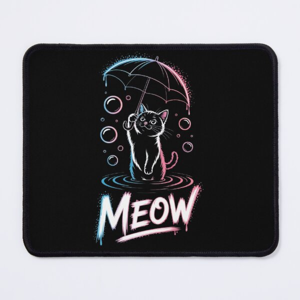 Item preview, Holographic Cat in the Rain designed and sold by SztylishDesigns.