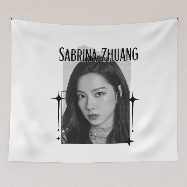 Item preview, Sabrina Zhuang – Zhuang Dafei (庄达菲) Chinese Actress Art Chinese Celebrity IllustrationScrapbook Collage Cozy Y2K Vintage Design designed and sold by HELL0WBELLO.