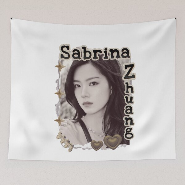 Item preview, Sabrina Zhuang – Zhuang Dafei (庄达菲)Chinese Actress Art Chinese Celebrity Illustration Scrapbook Collage Cozy Y2K Vintage Design designed and sold by HELL0WBELLO.